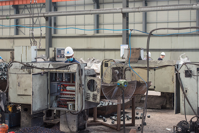 西安网架配件-锥头加工车间