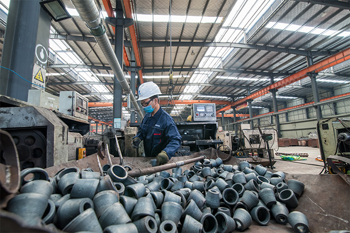 西安网架配件-锥头加工车间